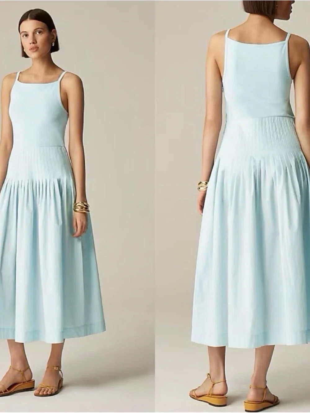 Jcrew Pintuck Mixy Dress